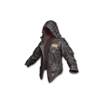 Leather Hoodie (Black)