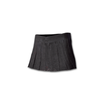 Pleated Mini-skirt (Black)