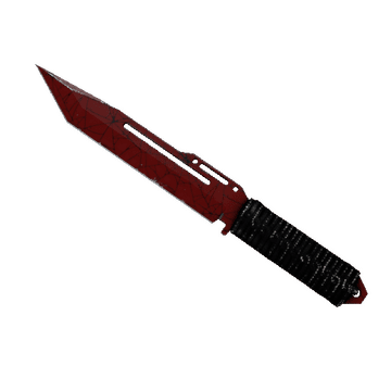 ★ Paracord Knife - Crimson Web