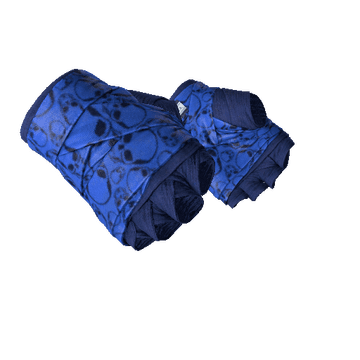 ★ Hand Wraps - Cobalt Skulls