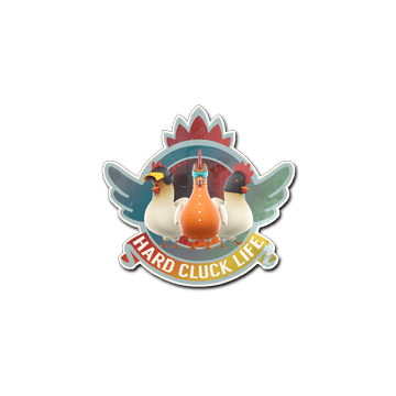 Sticker - Hard Cluck Life (Holo)
