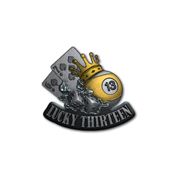 Sticker - Lucky 13 (Foil)