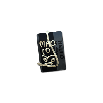 Sticker | Hello MAC-10 (Gold)