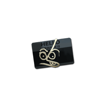 Sticker | Hello MP7 (Gold)