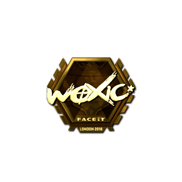 Sticker | woxic (Gold) | London 2018