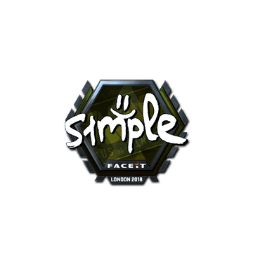 Sticker | s1mple (Foil) | London 2018