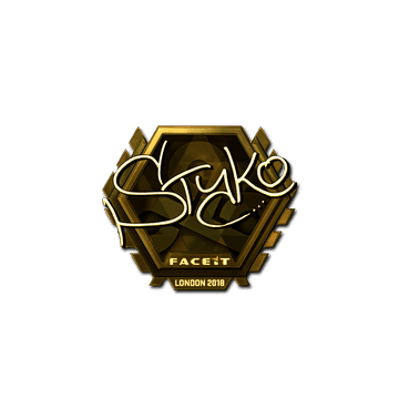 Sticker | STYKO (Gold) | London 2018