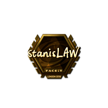 Sticker | stanislaw (Gold) | London 2018