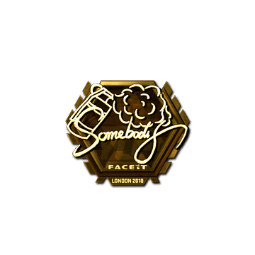 Sticker | somebody (Gold) | London 2018
