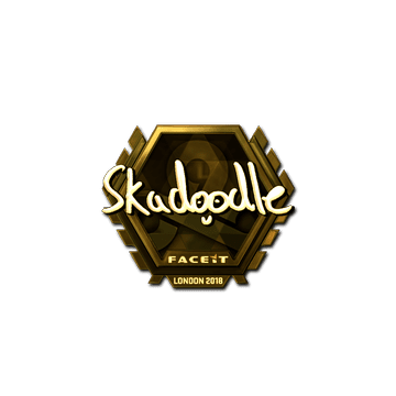 Sticker | Skadoodle (Gold) | London 2018