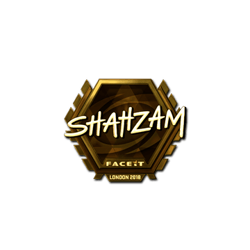 Sticker | ShahZaM (Gold) | London 2018