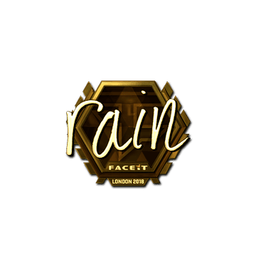 Sticker | rain (Gold) | London 2018