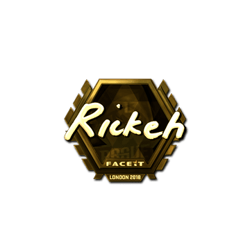 Sticker | Rickeh (Gold) | London 2018