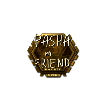 Sticker | pashaBiceps (Gold) | London 2018