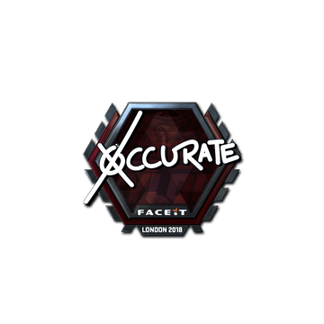 Sticker | xccurate (Foil) | London 2018