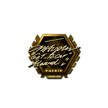 Sticker | GeT_RiGhT (Gold) | London 2018