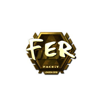 Sticker | fer (Gold) | London 2018