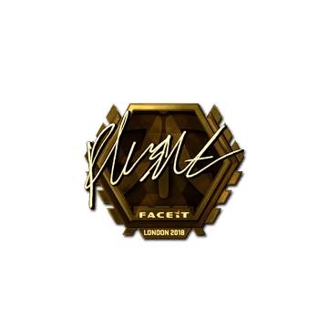 Sticker | flusha (Gold) | London 2018