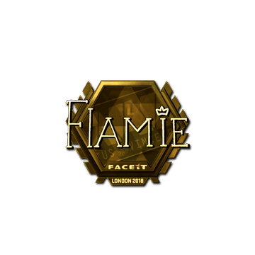 Sticker | flamie (Gold) | London 2018