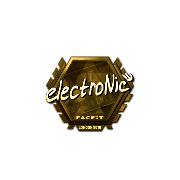 Sticker | electronic (Gold) | London 2018