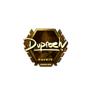 Sticker | dupreeh (Gold) | London 2018