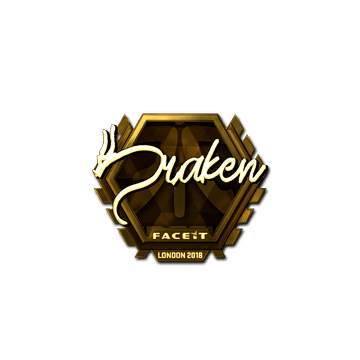 Sticker | draken (Gold) | London 2018