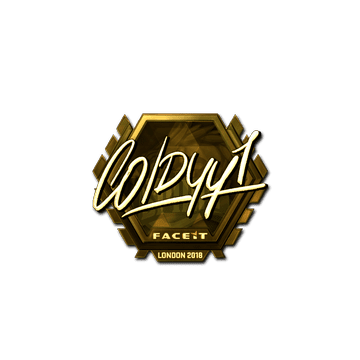 Sticker | COLDYY1 (Gold) | London 2018