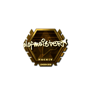 Sticker | olofmeister (Gold) | London 2018