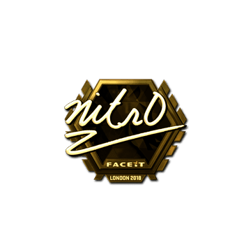 Sticker | nitr0 (Gold) | London 2018