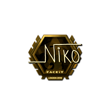 Sticker | niko (Gold) | London 2018
