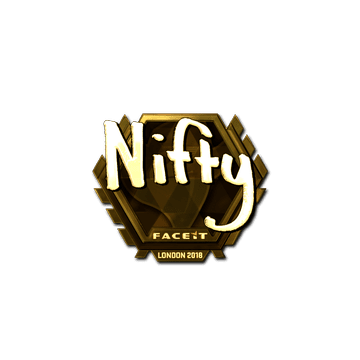Sticker | Nifty (Gold) | London 2018