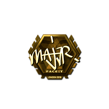 Sticker | MAJ3R (Gold) | London 2018