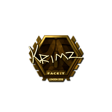 Sticker | KRIMZ (Gold) | London 2018