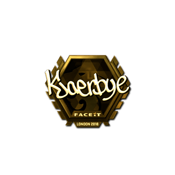 Sticker | Kjaerbye (Gold) | London 2018