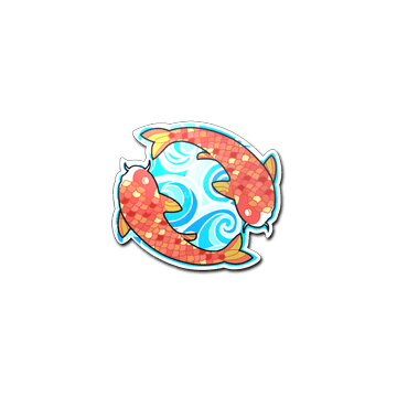 Sticker - Twin Koi