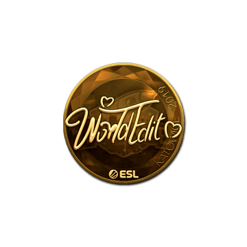 Sticker | WorldEdit (Gold) | Katowice 2019