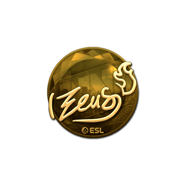 Sticker | Zeus (Gold) | Katowice 2019