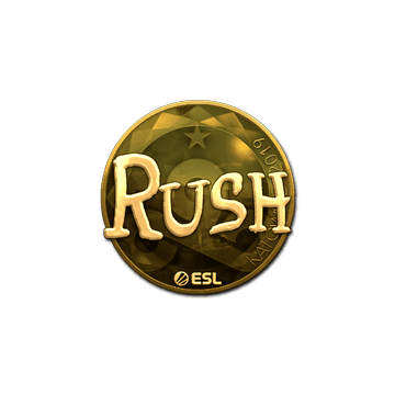 Sticker | RUSH (Gold) | Katowice 2019