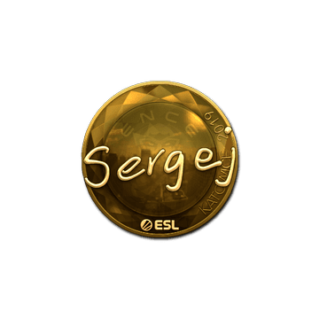 Sticker | sergej (Gold) | Katowice 2019