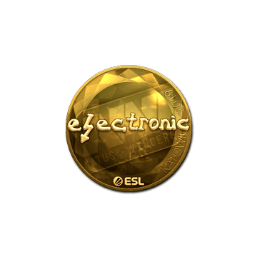 Sticker | electronic (Gold) | Katowice 2019