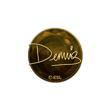Sticker | dennis (Gold) | Katowice 2019