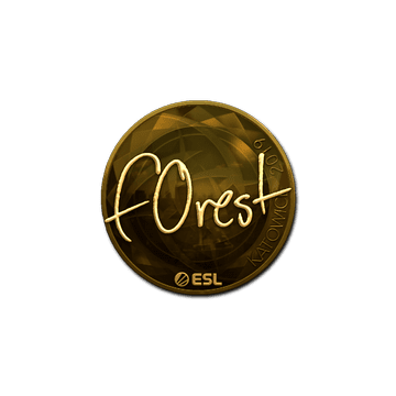 Sticker | f0rest (Gold) | Katowice 2019