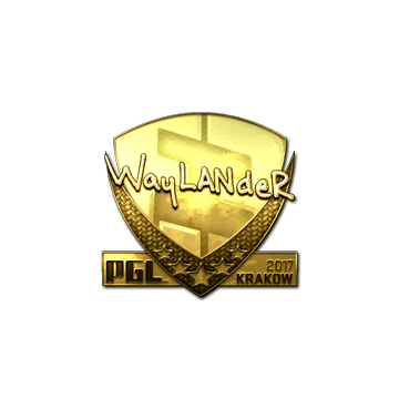 Sticker | wayLander (Gold) | Krakow 2017