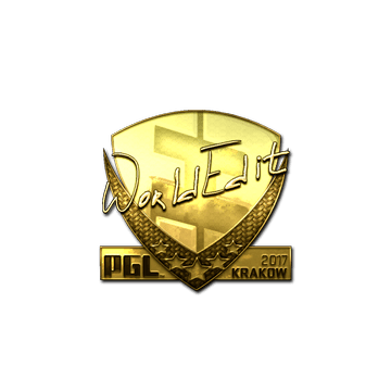 Sticker | WorldEdit (Gold) | Krakow 2017