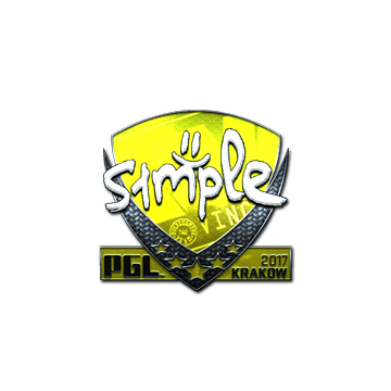Sticker | s1mple (Foil) | Krakow 2017