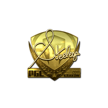 Sticker | steel (Gold) | Krakow 2017
