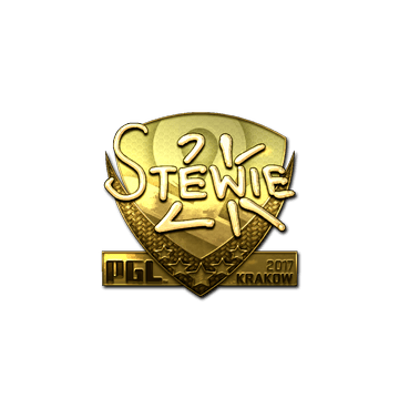 Sticker | Stewie2K (Gold) | Krakow 2017