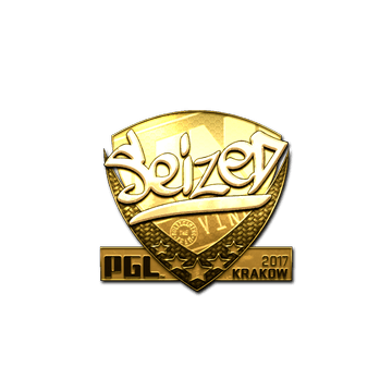 Sticker | seized (Gold) | Krakow 2017