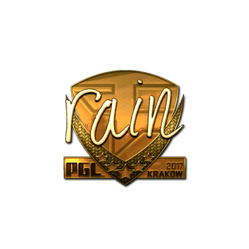 Sticker | rain (Gold) | Krakow 2017