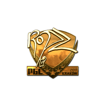 Sticker | ropz (Gold) | Krakow 2017